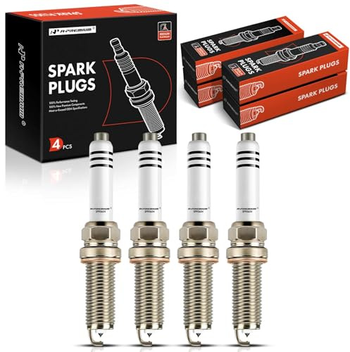 A-Premium Iridium & Platinum Spark Plugs Compatible with Mercedes-Benz C300, C350e, E300, Sprinter, GLC300, CLA250, GLA250 & Infiniti Q50, Q60, QX30 & Freightliner Sprinter 1500 2500, Pack of 4