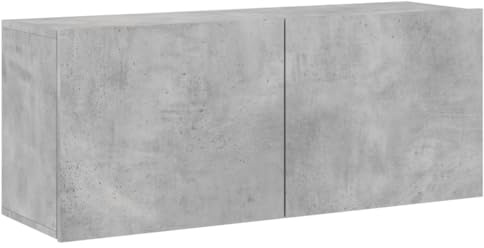 vidaXL TV-Wandschrank Betongrau 100x30x41 cm