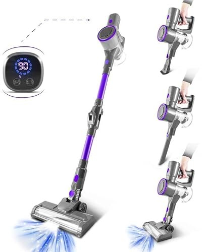 Vortex - Aspirateur Balai sans Fil - 160w - Autonomie(35min) - Filtre Hepa - Tube Pliable - 2 Modes D'aspiration