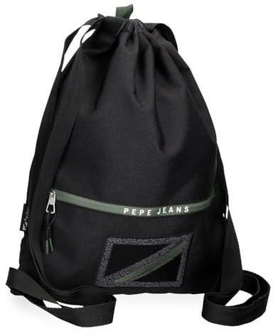 Pepe Jeans Alton Mochila Escolar Negro 35x46 cms Poliéster 16,1L by Joumma Bags