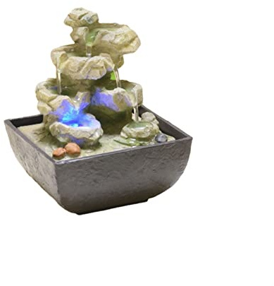 Fontana da Tavolo Fontana in Stile Cinese Fontana da tavolo in pietra for la casa for la casa fluente desktop scrivania decorativa fontana soggiorno a cascata decorativo fontana Fontanella Decorativa