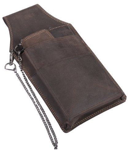 Avanco 6 X oder 12 X Leder Kellnertasche Kellnerholster (258B) Kellner Holster Halfter Tasche braun Neu (24)