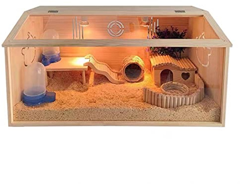 Rutin Hühnerfutterbox – Großer Haustierhaus Käfig & Lebensraum Spielplatz für Kaninchen, Meerschweinchen – oben zu öffnender Hamsterkäfig