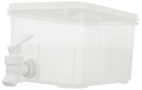 LABRIMP Dispensador de Bebidas Capacidad de 3.5 L, Diseño Resistente al Calor y Material Pp Blanco para Fiestas Adecuado para Té de Frutas y Agua Fría