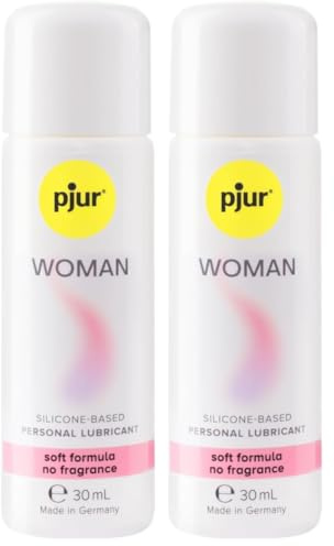 pjur WOMAN (30ml) - Gleitgel für Frauen auf Silikonbasis - für prickelnden Sex und längeren Spaß - optimal für empfindliche Haut (Packung mit 2)