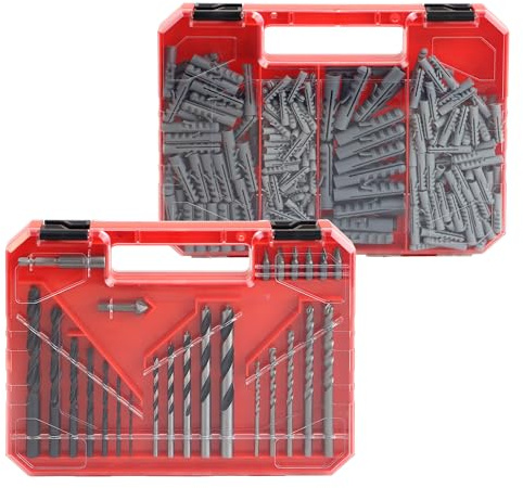 Dekton 300 Pc Drill Bit And Wall Plugs Set - Up To 600v Protection| 0-8 Degrees Working Temperature| Self Fusing Adhesive Pvc Tape| Water Resistant| Complete Assortment For Wood, Metal & Masonry