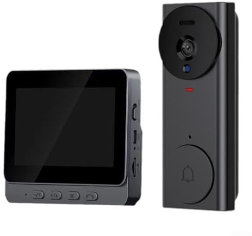 Videocitofono senza fili, schermo da 4,3 pollici, videocitofono wireless per videocitofono, con modalità di inserimento scheda interna