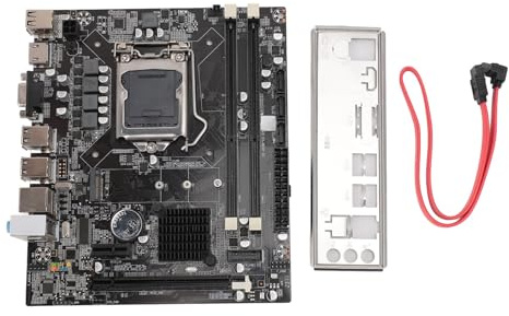 H55 Desktop Computer Motherboard, DDR3 8 Channel Memory, M.2 NVME PCIE, 4 Phase Power Supply, with Stable Power Supply, for Integrated Chip Sound Card, Network Card