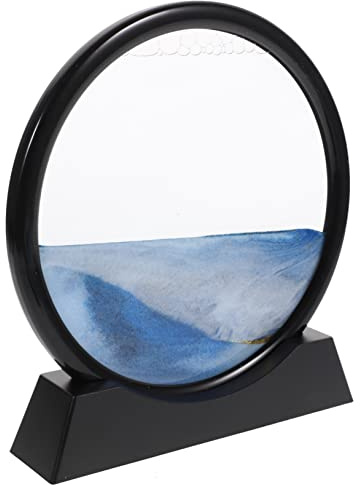 FUNNETOYU Sablier Mural Animé avec Sable Mouvement Décoration de Table pour Bureau et Maison Paysage de Sable Vibrant