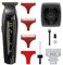 Wahl Cordless Black Detailer Barber Trimmer, Professional Extra-Close Cutting Adjustable & Wide Blade, Carbon-Steel Blades with Diamond-Like Coating