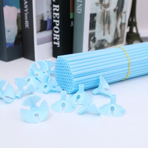 100 supporti e bicchieri in plastica colorata per palloncini da 40 cm, in plastica di alta qualità, colori pastello assortiti, per feste, matrimoni, compleanni, anniversari, decorazioni natalizie
