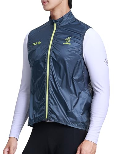 INBIKE Chaleco Ciclismo Ligero Hombre Mujer Cortaviento Impermeable Transpirable Suave para MTB Running Senderismo Trekking Golf Cotidiano FY767