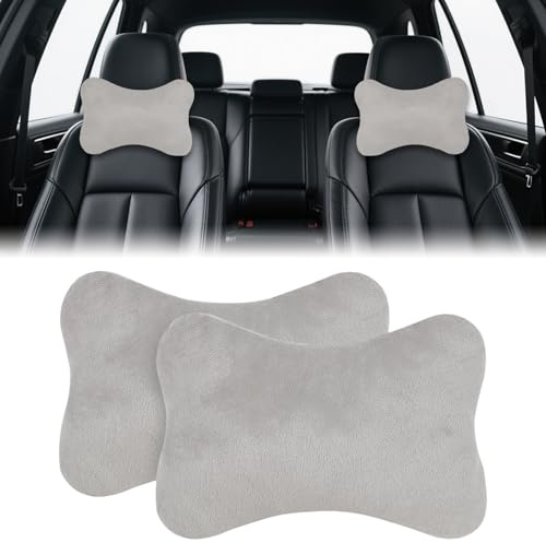 2 Pezzi Cuscino per Collo Auto, Cuscino Poggiatesta per Sedile Auto, Cuscino per Supporto Cervicale