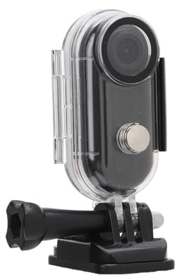 WAFOHSR Piccola Videocamera for Azioni Sportive Registrazione in Loop ABS Supporto Massimo Grandangolare da 120 Gradi Fotocamera 256 GB 8 MP 4K Alta Risoluzione(Black)