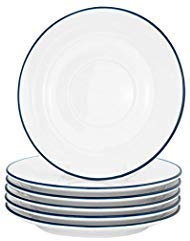 Nicola Spring White Bauernhaus Espressomaucer - 13cm - 6 -Pack Von 6