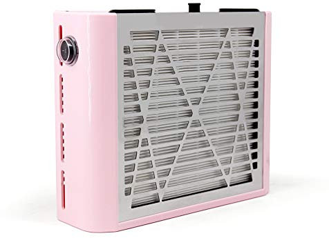Nagel Staubabsauger, Professionelle Nagel Staubabsaugung, Starke Absaugung Nagelstaubsauger mit Filter Nagelstudio Maniküre Nail Dust Collector, Rosa01