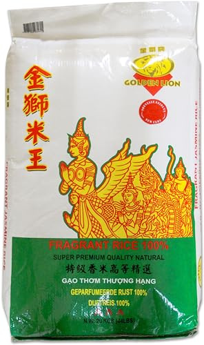 Golden Lion Jasmin Duftreis 20kg | Reis Jasmin Extra Quality AAA