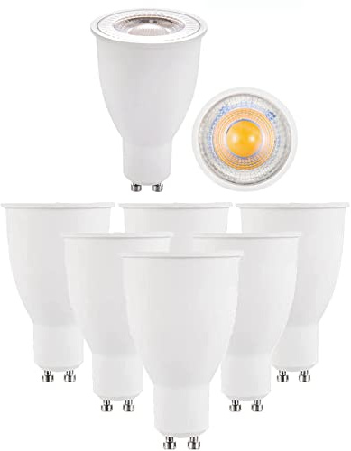 Edearkar 15W GU10 LED Light Bulbs, Equivalent 150W, 1500 Lumens, 6000K Daylight White, LED Bulbs for Recessed Track Lighting, AC100-265V, 38° Beam Angle, Non-Dimmable, GU10 Base, Pack of 6