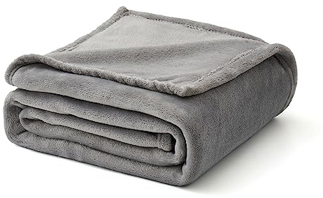 MIULEE Kuscheldecke Flauschig Decke Fleecedecke Hellgrau 1er Set 150x200cm | Wohndecken Couchdecke Flauschig Überwurf Mikrofaser Tagesdecke Sofadecke Blanket Für Bett Sofa Schlafzimmer