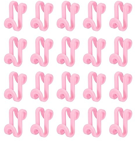 QUARKZMAN Ropa Percha Conector Ganchos, 30uds - ABS Percha Ganchos, Percha Extensor Ganchos, Percha Ganchos Espacio Ahorro para Armario (Rosa)