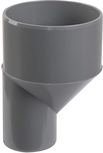 Raccord PVC gris excentré réduit - Mâle/femelle Diamètre 100-50 mm - Girpi | Raccord PVC gris excentré réduit - Mâle / femelle Diamètre 100 - 50 mm - Girpi
