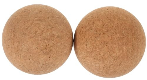 Beaupretty 2stücke Hochdichte Kork-massagebälle Zur Selbstmassage Und Muskelentspannung Für Yoga Und Fitness Langlebig Und Rutschfest