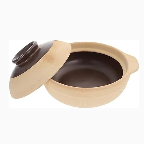 Cooking Pot Casserole, Earthenware Clay Pot Stew Pot Soup Pot Kitchen Stockpot for Home Restaurant Cookware,-1.5L