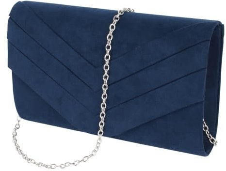 Voarge Damen Clutch, Wildleder Handtasche, Abendtasche Unterarmtasche Hochzeit Tasche Elegante Umschlag Crossbody Schultertasche kleine Umhängetasche