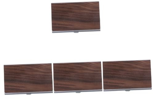 Lurrose 4stücke Visitenkartenhalter Für Büro Und Zuhause Stabiler Desktop Organizer Für Namenskarten Und Kleine Büromaterialien Große Kapazität
