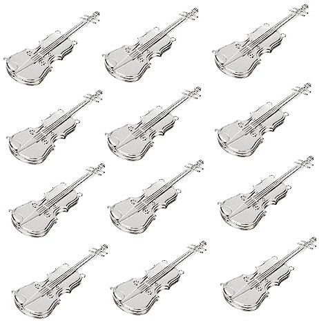 WESIEVYA 12 Stücke Violine Christbaumschmuck Partyschmuck mit Violine Hawaiian Themen Party Dekorationen