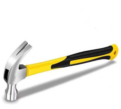 BJDSI 250 g de marteau de charpentier, renforcé, poli entièrement, poignée en plastique antivibrant.