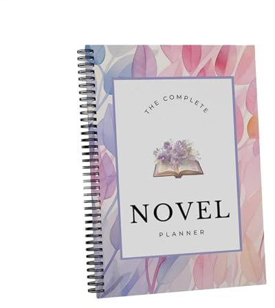 Novel Planner Workbook – Writer-Tagesplaner und A5-Umriss, digitaler Fiction-Monatsgewohnheitstracker, strukturiertes Arbeitsbuch für Hilfe, Brainstorming, Organisieren