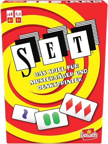 Goliath – SET (Deutsche Ausgabe), Kartenspiel ab 6 Jahren, Gesellschaftsspiel für 1 - 8 Spieler, Geeignet für Jung und Alt, Teste Ihre Mustererkennung