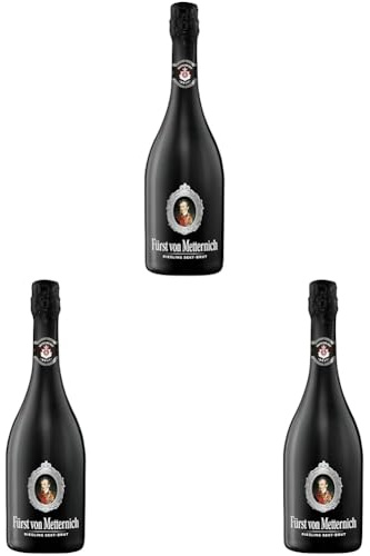 Fürst von Metternich Riesling Sekt Brut (1 x 0,75 l) (Packung mit 3)