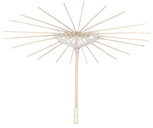 HEMOTON Cadre De Parapluie En Bambou Huilé 22.05In X 22.05In X 16.34In Structure Stable Pour Diy Accessoire Décoratif Mariage Scène Photographie