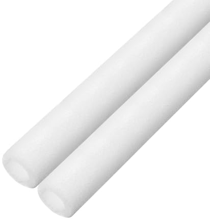 QUARKZMAN 2 Stück Rohrisolierung Schaumstoffrohr Rohrisolierung 30mm (1 3/16 Zoll) ID 50mm OD 3ft Frostschutz Für Kupferrohr Weiß