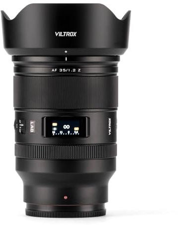 VILTROX 35mm f/1.2 LAB Z Objektiv, Vollformat Große Blendenöffnung Autofokus Festbrennweite Objektiv Kompatibel mit Nikon Z-Mount-Kameras Z9 Z8 Z7 Z7II Z6 Z6II Z6III Z5 Z5ll Z50 Z50II Z30 ZFC ZF ZR