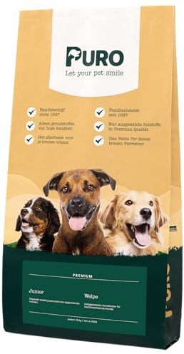 Puro Premium Junior - kaltgepresstes Hundefutter – 1A Qualität – schonend hergestellt in eigener Produktion – Proteine aus Huhn & Rind – für Junge Hunde mittlerer und großer Rassen – Inhalt: 15 kg