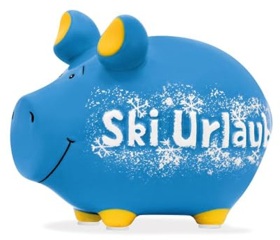Sparschwein Ski Urlaub