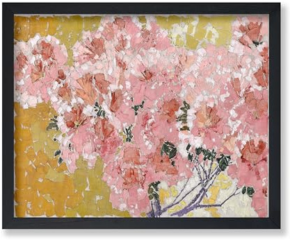Poster Master Spring Azaleas Poster - Pink Flowers Print - Flower Art - Botanical Art - Gift for Men, Women & Florist - Floral Decor for Living Room, Bedroom or Flower Shop - 8x10 UNFRAMED Wall Art