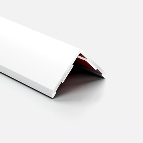 3 Stück Eckschutzprofil Winkelprofil Eckschutz FüR Die Wand Mit Selbstklebeband Integral Einfache Montage Kantenschutz For Kindersicherheit (Color : White, Size : L:47.2 W:0.6in)