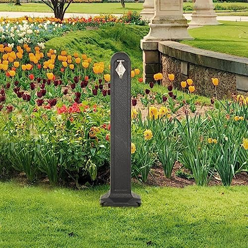 Colonne d'eau anthracite aspect pierre, 316182