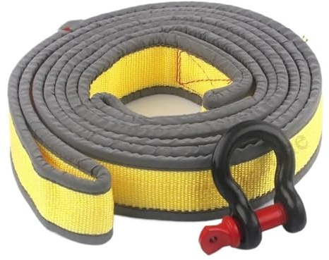 4 M 8 T Veicolo SUV Berlina con corda di traino rinforzata e ispessita Corda di salvataggio Auto con trazione notturna riflettente