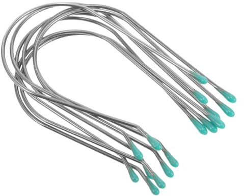 Anneome Elektrische Heißwickler Clips für Schonendes Styling 8 Stück aus 304 Edelstahl U-förmige Haarwickler Befestigungsclips und Einfache Aufbewahrung zu Hause