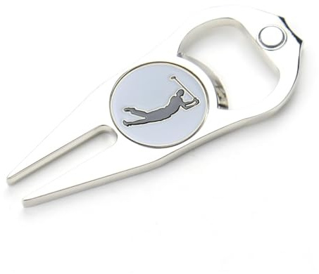 COYUN Arreglapiques De Golf Divot, Herramientas De Restauración De Golf, Herramienta Para Reparar Golf, Pitch Fork Golf Con Marcador Bola Magnética, Tenedor De Campo De Golf, Golf Accesorios Portátil