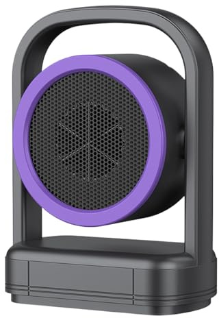 Termoventilatore Da Scrivania - Riscaldatore Da Tavolo Elettrico 500W Con 2 Impostazioni Di Temperatura | Riscaldamento Veloce Riscaldatore Per Stanze - Per Interni Ufficio Bagno Camera Garage Auto In