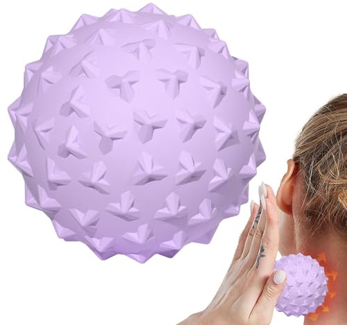 Pallone da massaggio a pedale | fino a robusto rullo massaggiatore a punta | Adatto per trigger Point Treat, Esercizio, Yoga, Rilascio profondo del tessuto