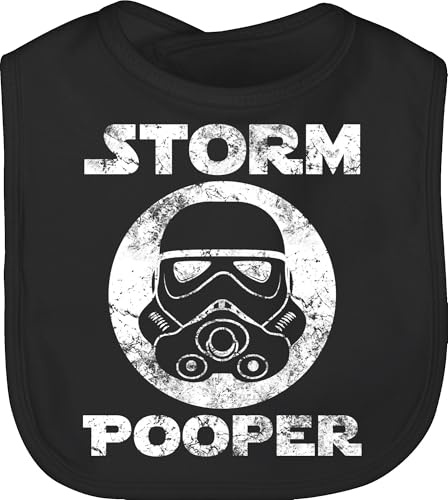 Shirtracer - Baby Lätzchen - Sprüche - Storm Pooper Vintage