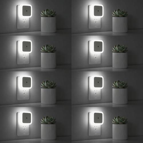Sujeet Night Light, Night Lights Plug into Wall 8-Pack, Nightlight Plug in Night Light, Dusk to Dawn Night Lamp Led (Soft White)