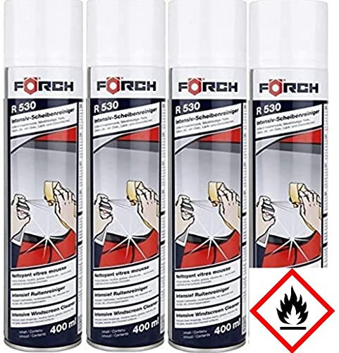 4x Förch 6100-1600 Intensiv-Scheibenreiniger-Schaum R530, 400 ml